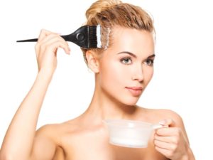 косметики наносить на волосы